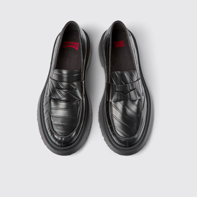 Twins Mocasines negros de piel para mujer