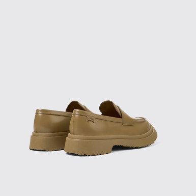 Back view of Walden Brown Leather Loafer for Women