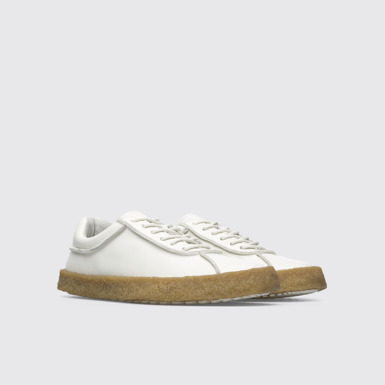 Front view of Bark White shoe for women