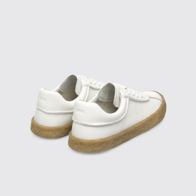 Back view of Bark White shoe for women