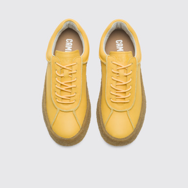 Overhead view of Bark Yellow shoe for women