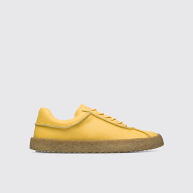 Side view of Bark Yellow shoe for women