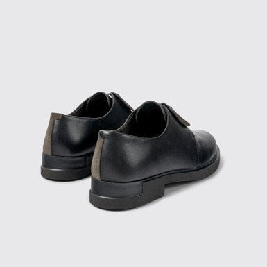Back view of Twins Multicolored lace-up shoe for women