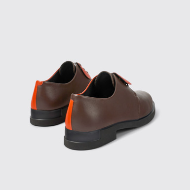 Back view of Twins Multicolored lace-up shoe for women