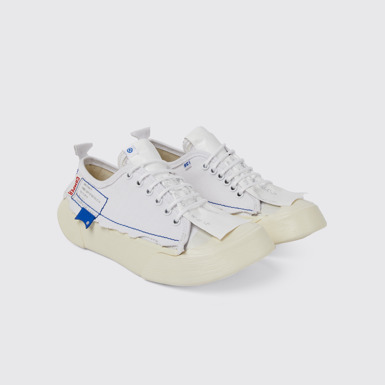 Front view of ADERERROR White sneakers