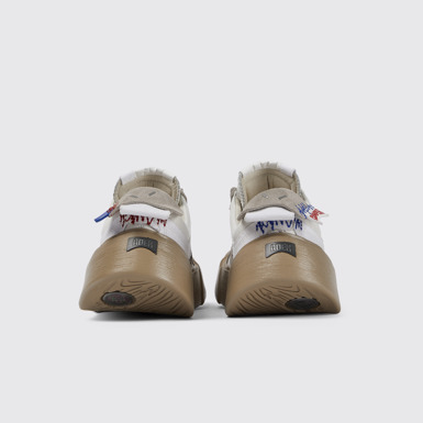 Back view of ADERERROR White/beige shoes
