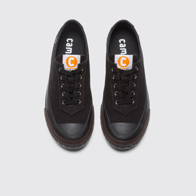 Overhead view of Camaleon Black sneaker for women