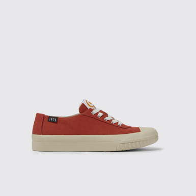 Camaleon Tenis de algodón reciclado en color rojo para mujer
