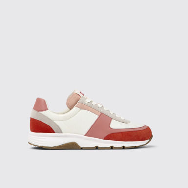 Side view of Twins Multicolored lace-up sneaker for women