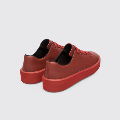 Back view of Courb Women's red-brown sneaker