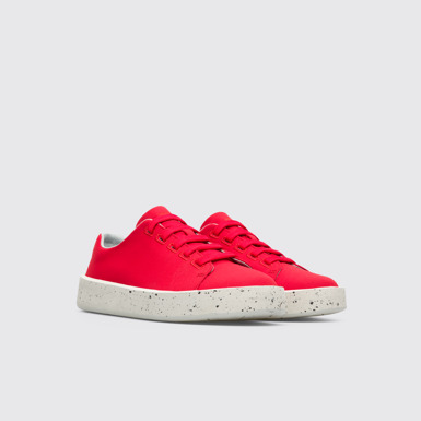 Front view of Courb Women's red sneaker
