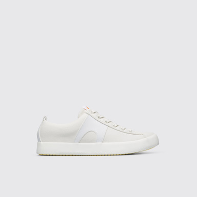 Side view of Imar White sneaker for women