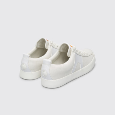 Back view of Imar White sneaker for women