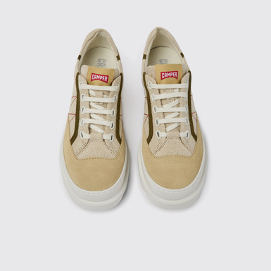 Brutus Sneakers beige y verdes para mujer