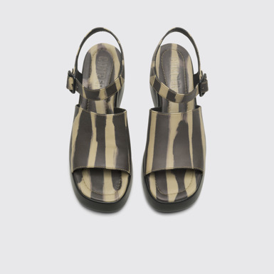 Overhead view of Kaah Multicolored sandal for women