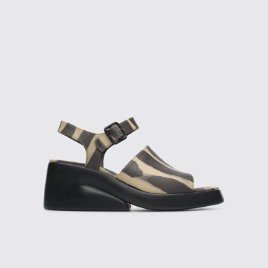 Side view of Kaah Multicolored sandal for women