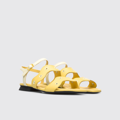 Front view of Twins Multicolored sandal for women
