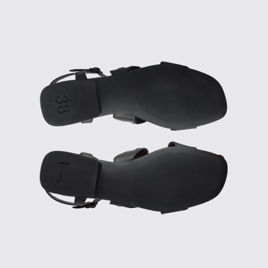 The sole of Twins Black TWINS sandal for women