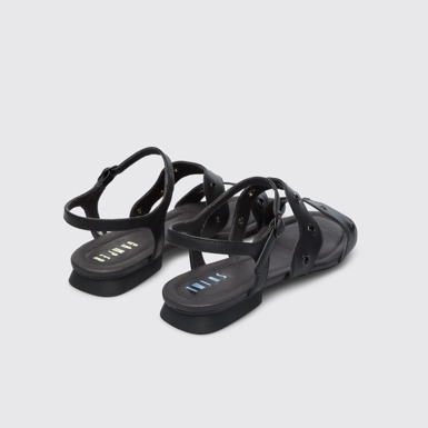 Back view of Twins Black TWINS sandal for women