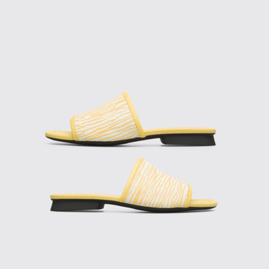 Side view of Twins Multicolored sandal for women