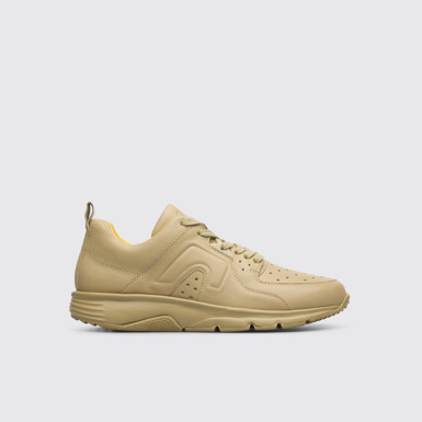 Side view of Drift Beige sneaker for women