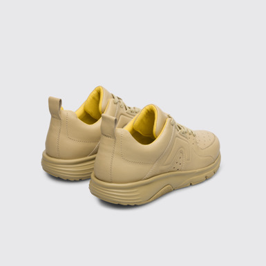 Back view of Drift Beige sneaker for women