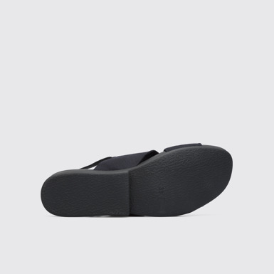 The sole of Minikaah Black sandal for women