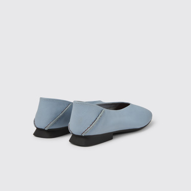 Casi Myra Zapatos de piel azul claro para mujer