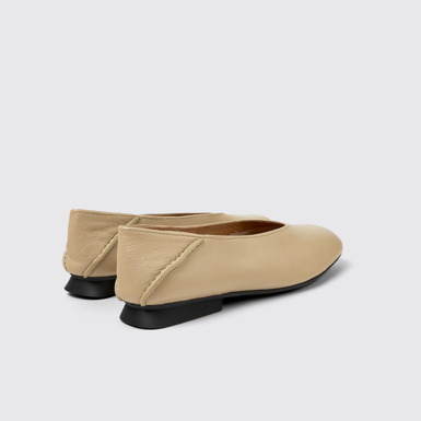 Casi Myra Bailarinas beige de piel para mujer