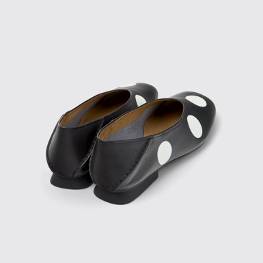 Twins Ballerine in pelle nere e bianche Da donna.