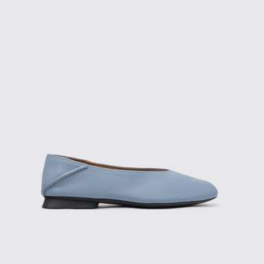 Casi Myra Ballerines en cuir bleues Pour femme.