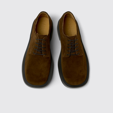 MIL 1978 Zapatos marrones de nobuk para mujer