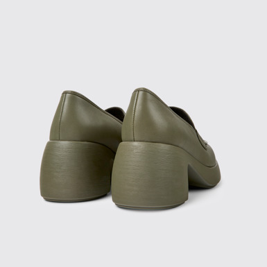 Thelma Zapatos verdes de piel para mujer