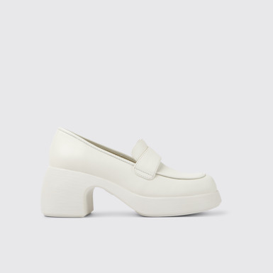 Thelma Zapatos de piel blancos para mujer