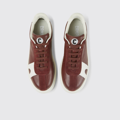 Overhead view of Runner K21 Burgundy sneakers for women