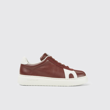 Side view of Runner K21 Burgundy sneakers for women