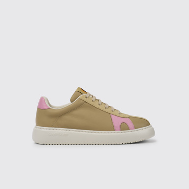 Runner K21 Tenis en color beige y rosas para mujer