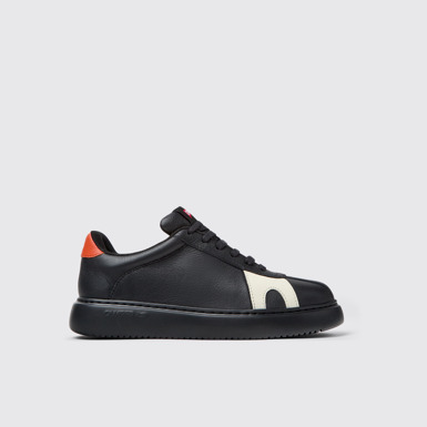 Twins Sneaker en piel negra para mujer