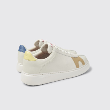 Back view of Twins Multicolor Leather Sneakers for Women.