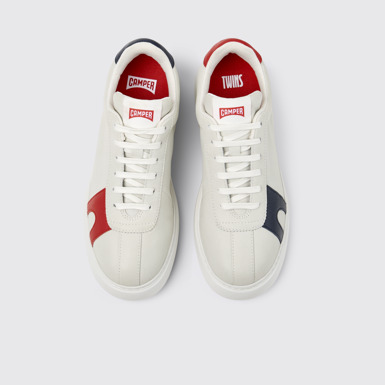 Overhead view of Twins Multicolor Leather Sneakers for Women.