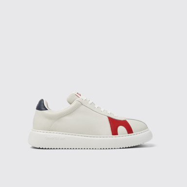 Side view of Twins Multicolor Leather Sneakers for Women.