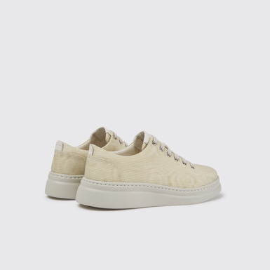 Back view of Twins Beige printed sneakers