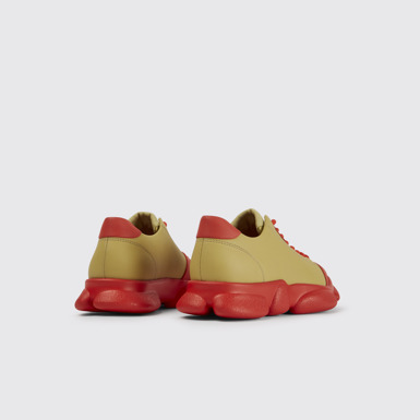 Back view of Karst Beige leather shoes for women