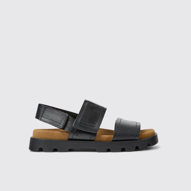 Brutus Sandal 여성 블랙 컬러 가죽 샌들옆면