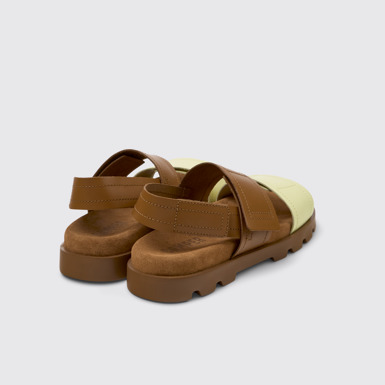 Back view of Brutus Sandal Multicolor Leather Sandals for Women.