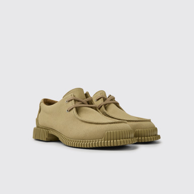 Front view of Pix Beige recycled cotton shoes for women