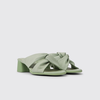 Katie Sandalias de PET reciclado en color verde para mujer