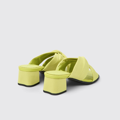 Back view of Katie Green textile sandals for women