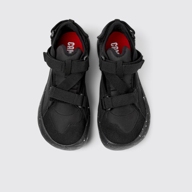 Overhead view of Peu Stadium Black semi-open sneakers for women