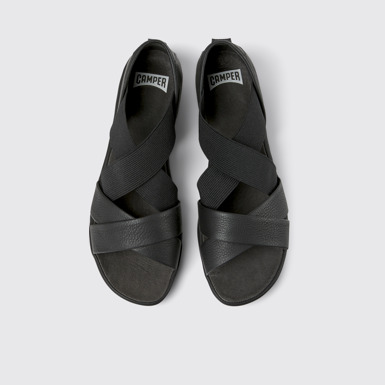 Right Sandalias de piel en color negro para mujer